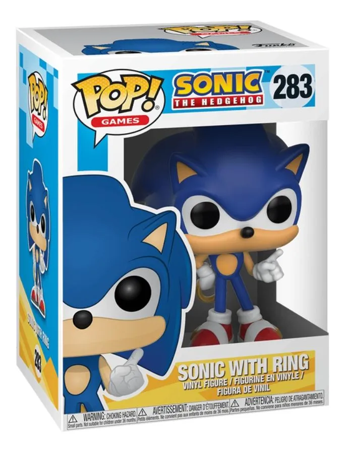 Funko POP Games: Sonic The Hedgehog - Sonic com Anel #283