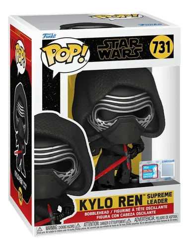 Líder supremo da Funko Pop Kylo Ren #731 Nycc 2024 Fall Conven