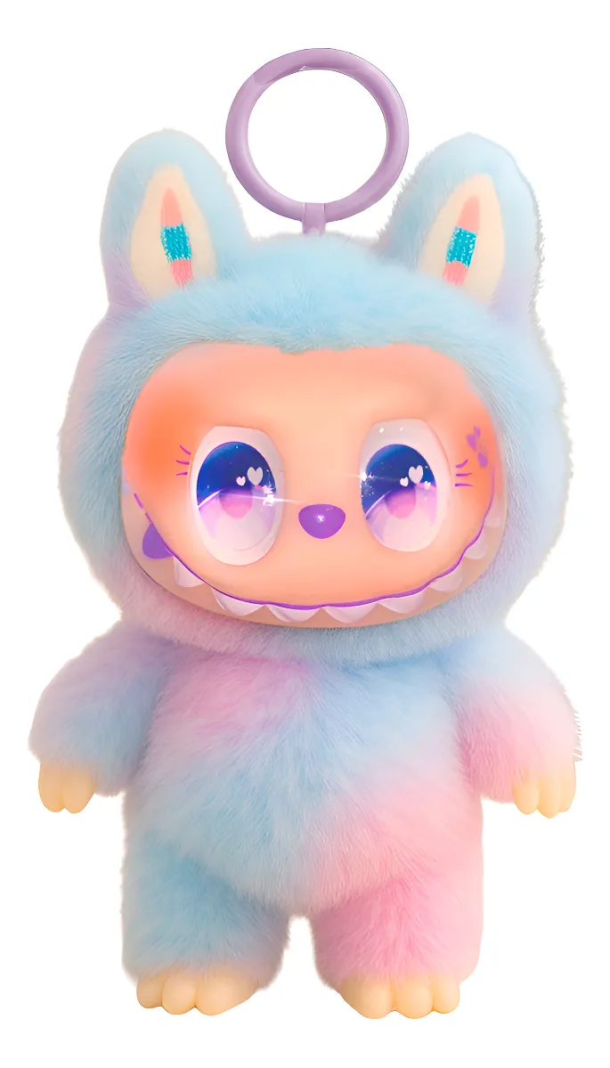 Labubu Chaveiro Pelúcia Tie-dye Ultra Raro - Edição Limitada Sortido