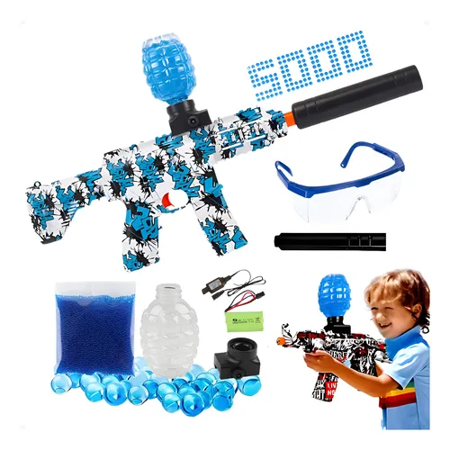 Arma Bolinha De Gel Arminha Metralhadora Automática