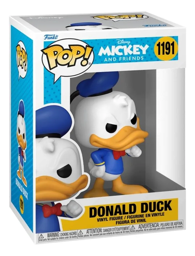 Boneco Pato Donald Movies: Mickey E Amigos Funko Pop