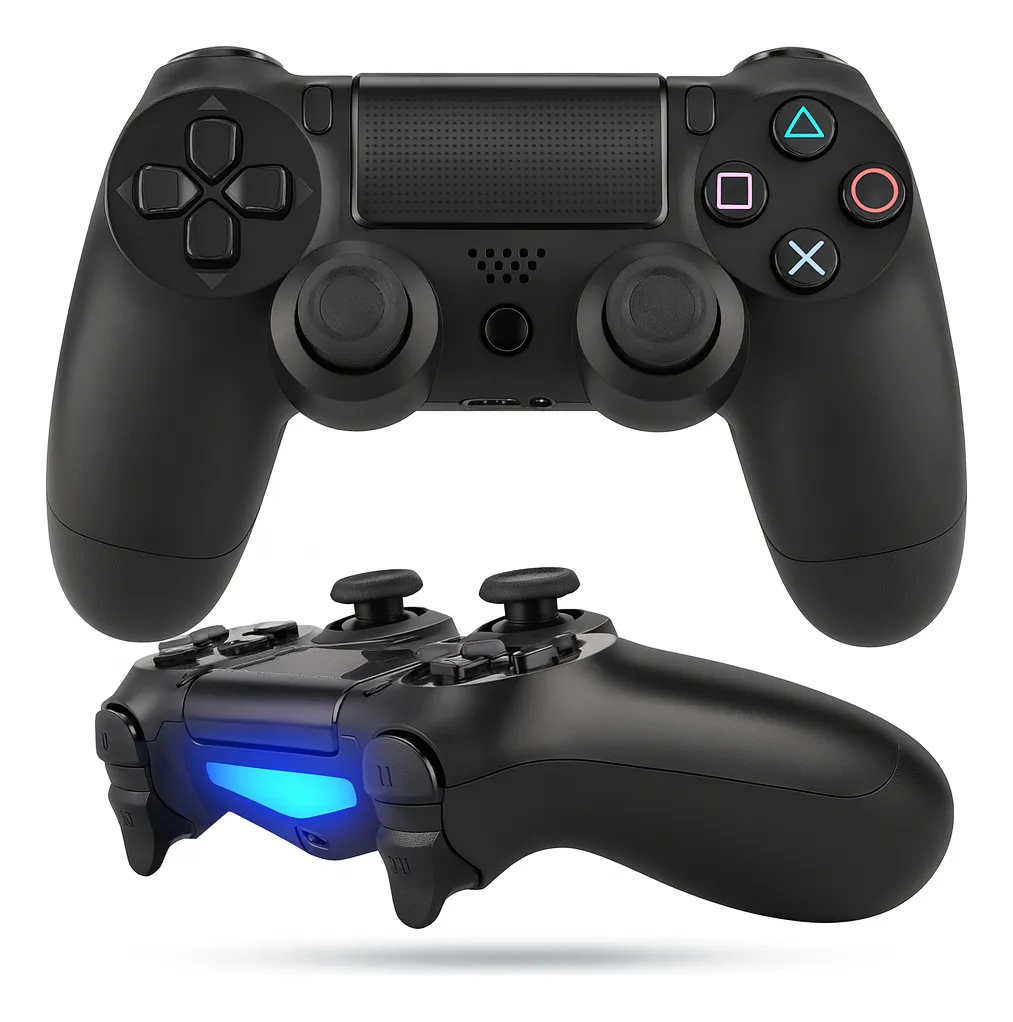 Controle Joystick Manete Sem Fio Ps4 Slim Pro Pc Com Vibração