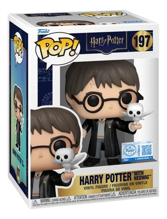 Boneco Funko Pop! Exclusivo Harry Potter - Harry E Edwiges 197