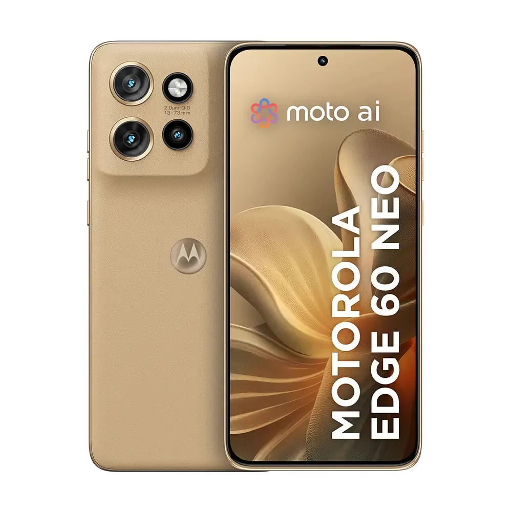 Smartphone Motorola Edge 60 Neo 5G - 256GB 24GB (12GB RAM + 12GB Ram Boost) 50MP Sony Camera Moto AI e tela 1.5K Super HD - Latte