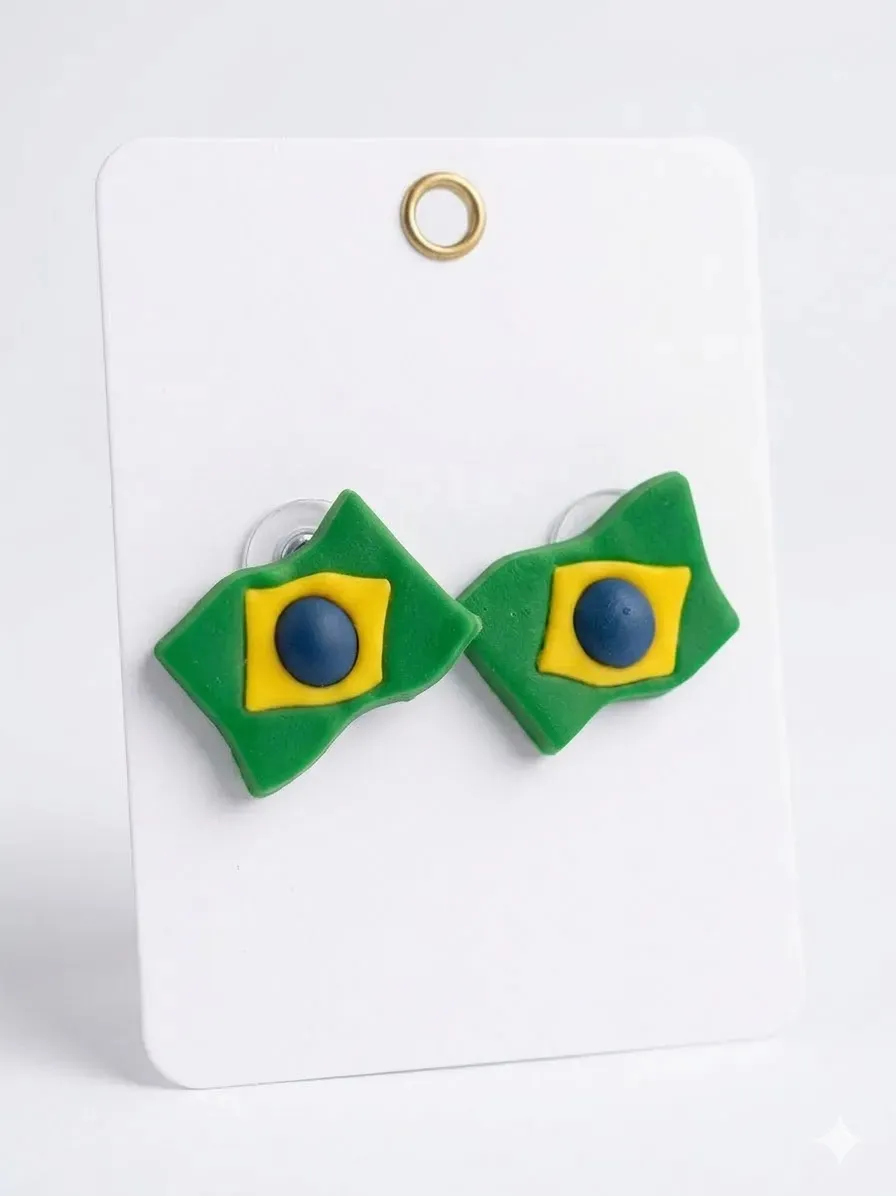 Brinco Da Copa Bandeira Do Brasil