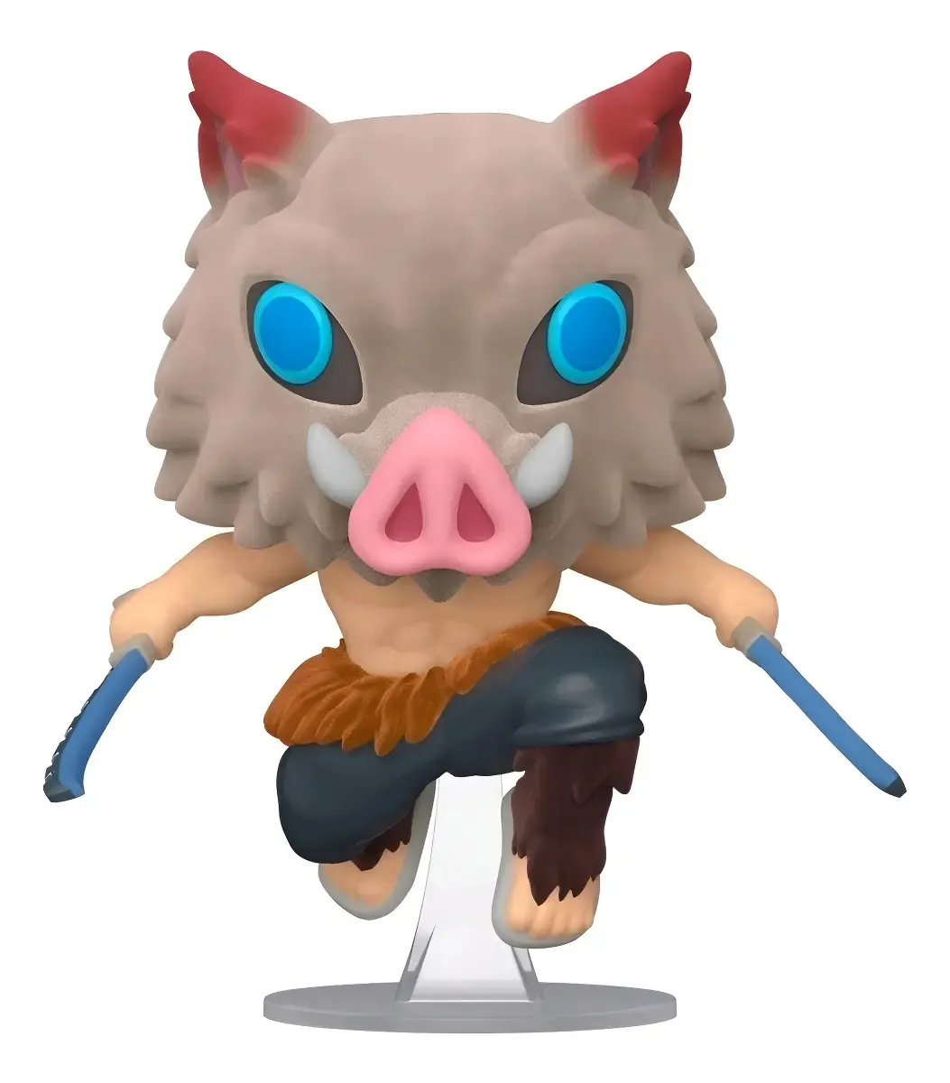 Figura de acción Inosuke Hashibira Flocked 875 de Funko Pop! Animation