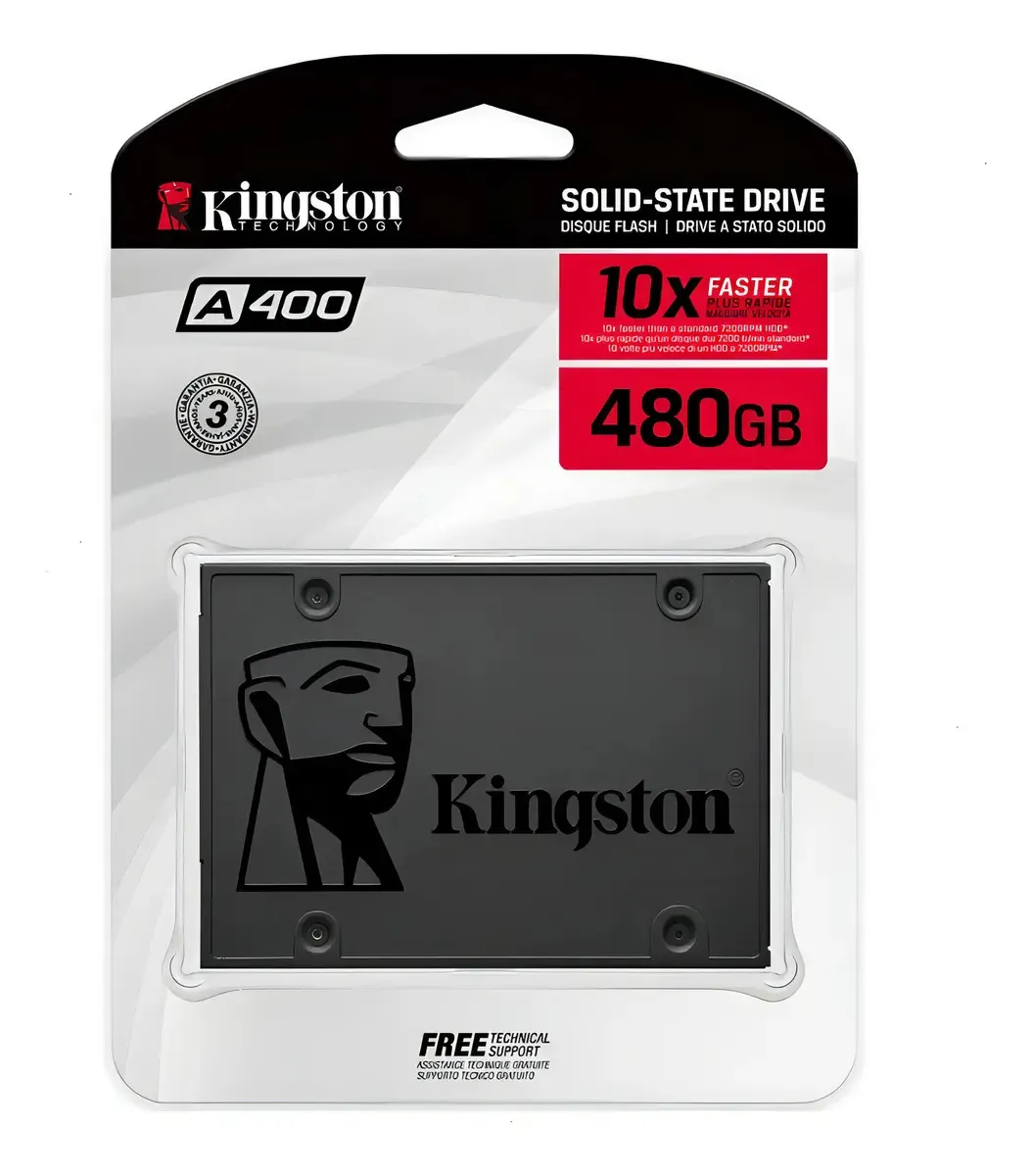Ssd Hd Interno Kingston Sa400s37/480g 480gb Cor Cinza