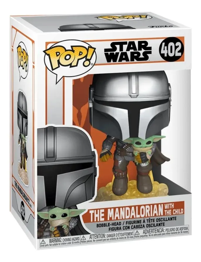 Boneco Funko Pop! Star Wars - Mandaloriano Com Jet Pack