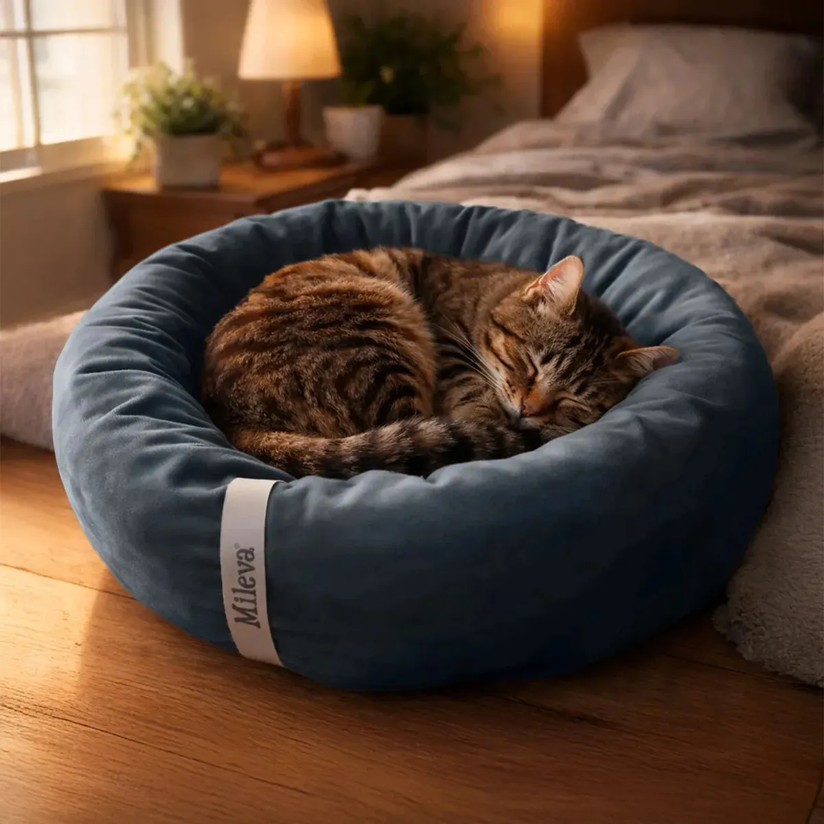 Cama Gato Nuvem Caminha Pet Redonda Ninho Soft Macia 50x50cm Cor Grafite Touch