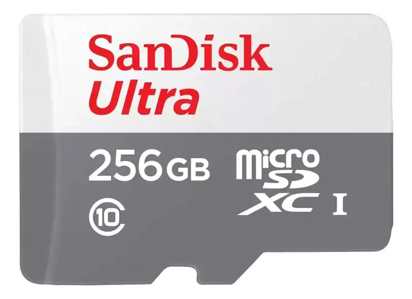 Cartão Memória Micro Sd Sandisk 256gb Micro Sd Ultra 120mbs