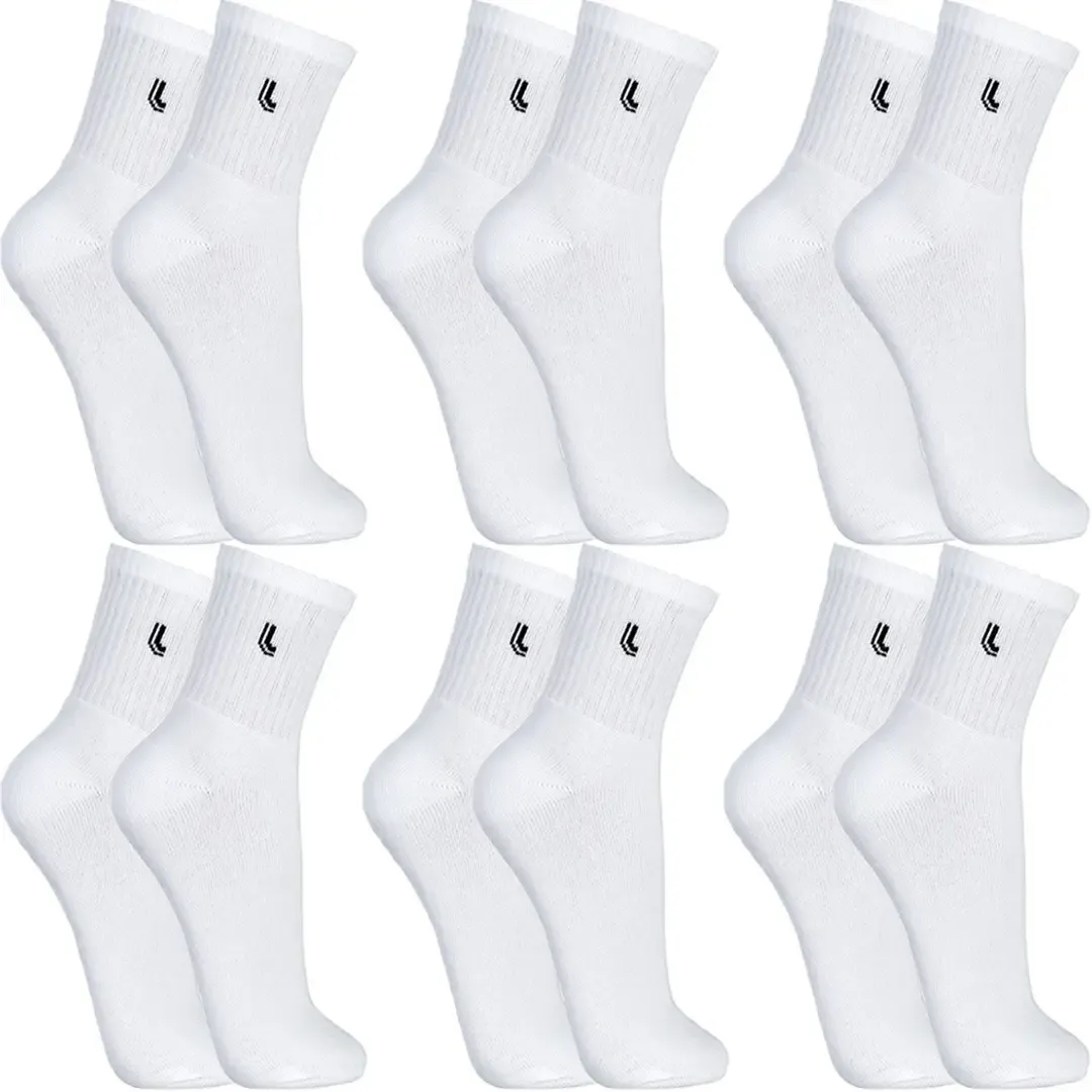 Kit 6 Pares Meias Lupo Cano Médio Alto Academia Original